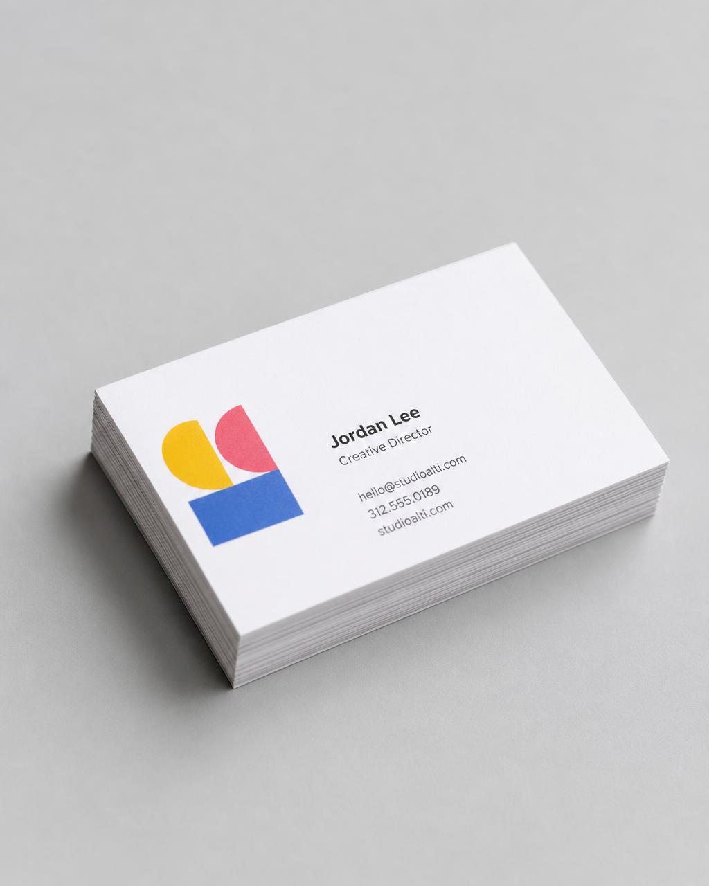 Premium 16pt custom printed business cards